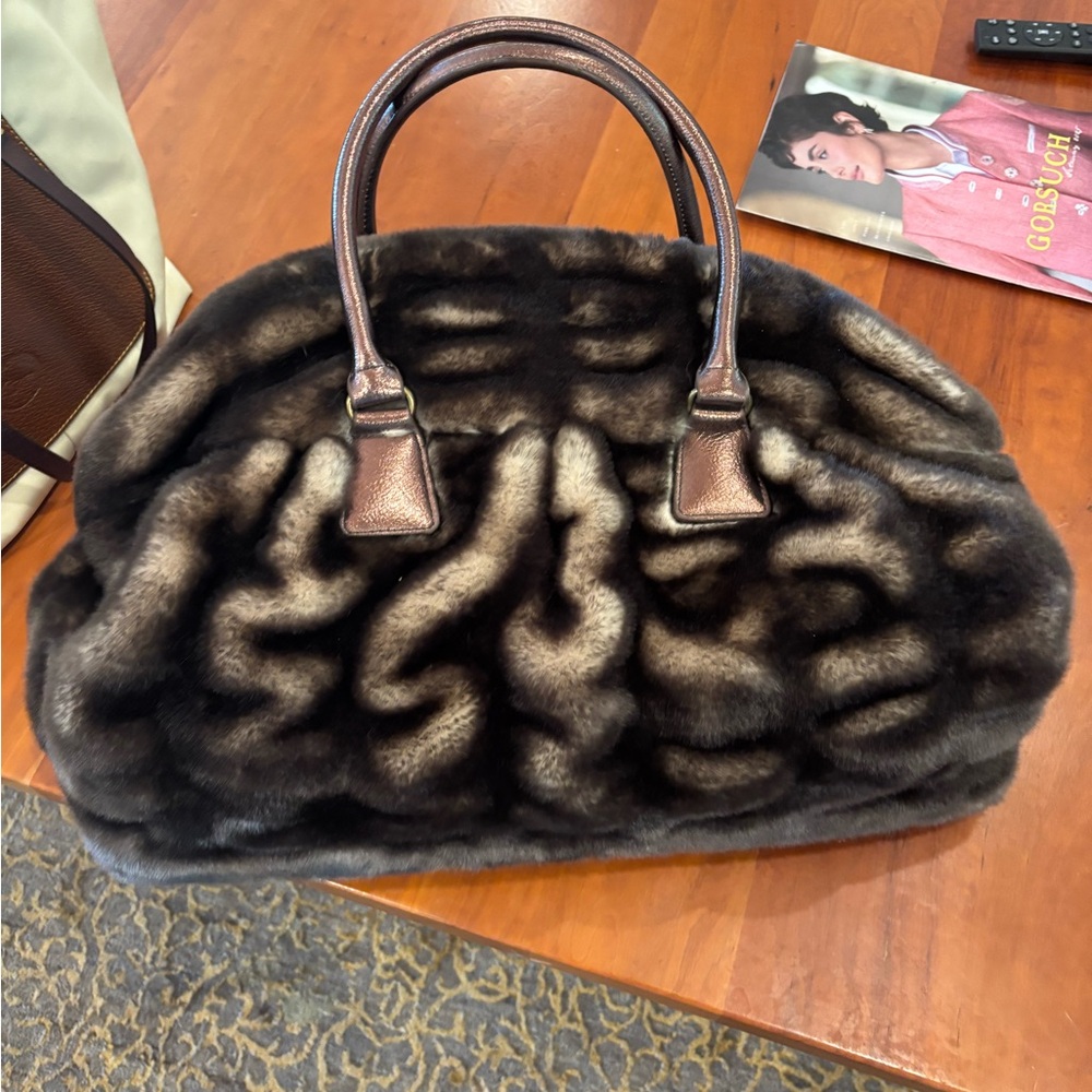 Fabulous Furs Elegant Dark Brown Travel Bag